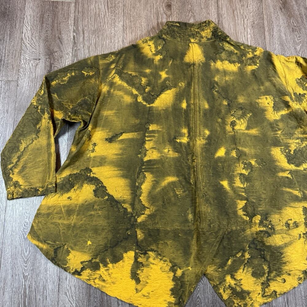 Dress to Kill LagenLook One Size Art to Wear Tie Dye Button Up Top - Picture 11 of 12